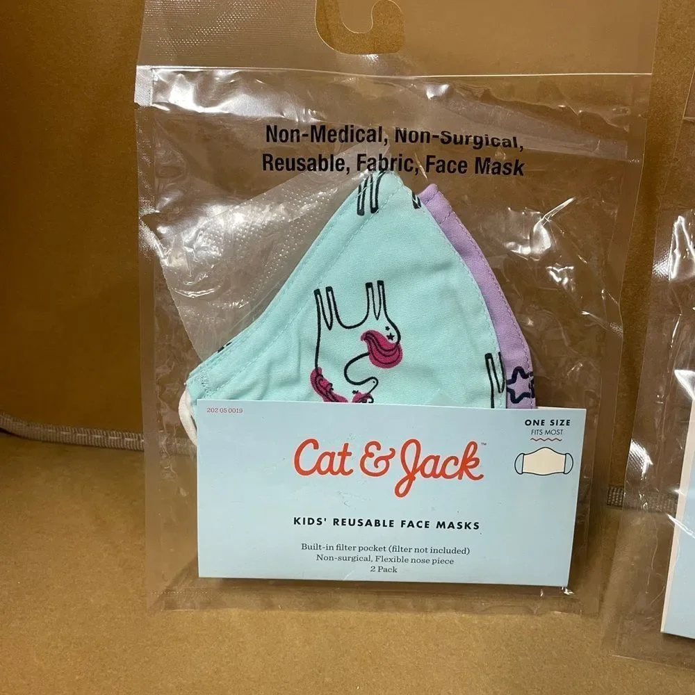Printed mask 6 count Cat & Jack Kids Reusable Unisex
